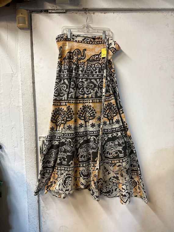 Ladies wrap maxi skirt top