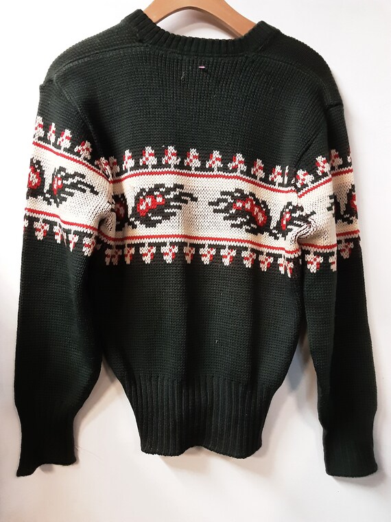 1950s Wool Ski Sweater - image 4