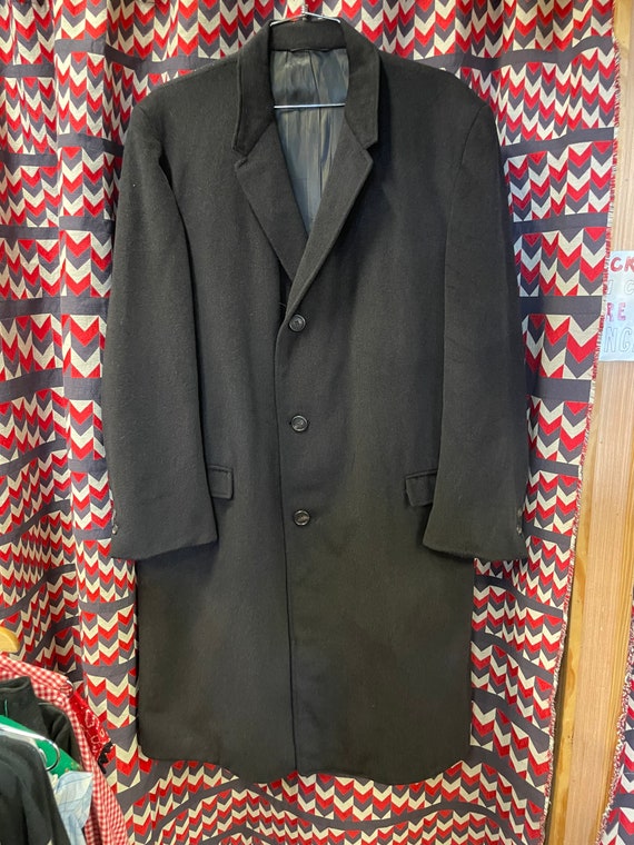 1960s Three Button Wool Over Coat