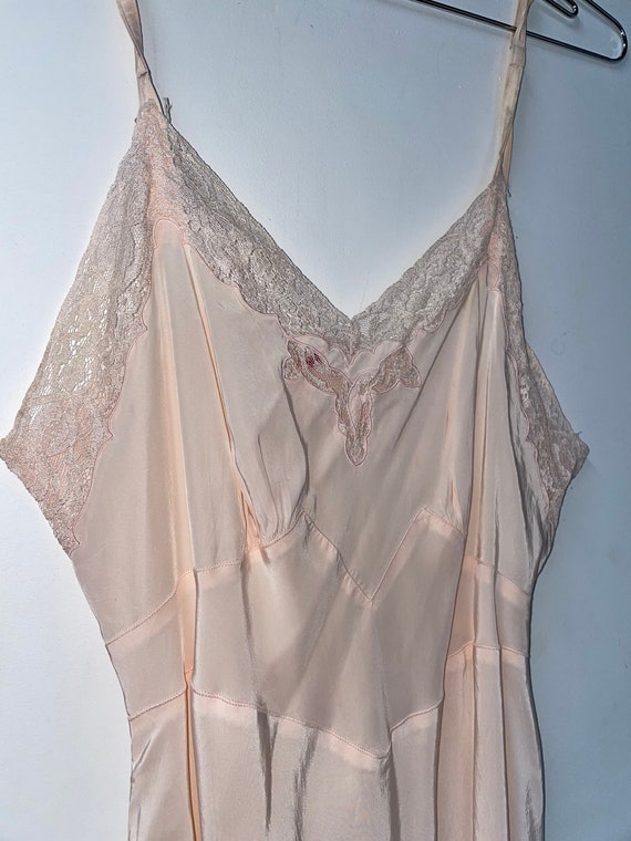 1950s Light Pink Slip Dress - image 2