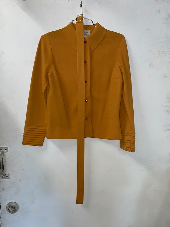 1960s Mod Italian Knit Jacket with Belt