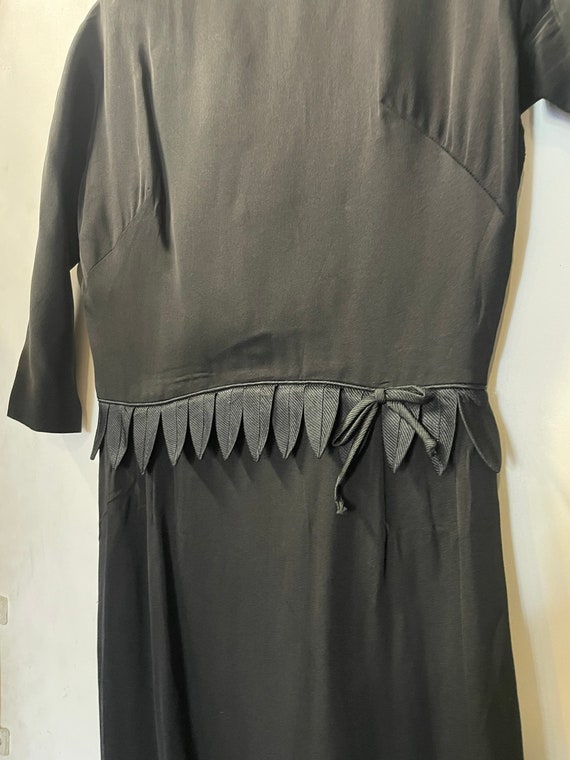 1950s Black Dress - image 3
