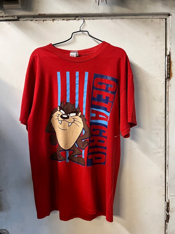 Red Taz Looney Tunes T Shirt