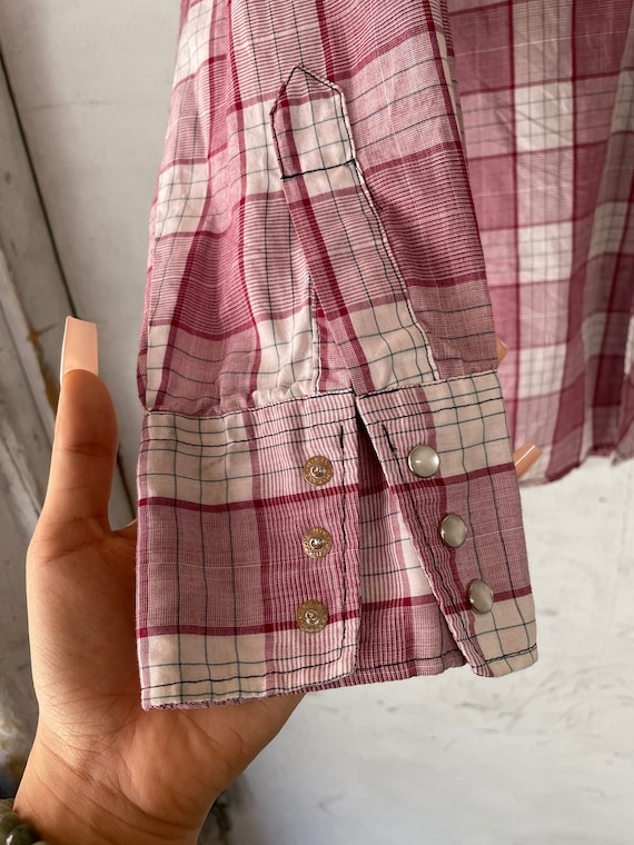 1980s Western Peral Snap Button Up - image 4
