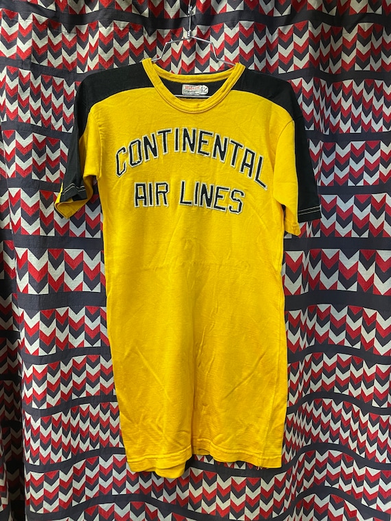 1960s Vintage Jersey Continental Airlines