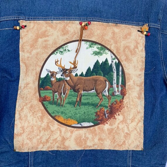 1980s Wrangler Denim Jacket with Deer Back Patch - image 3