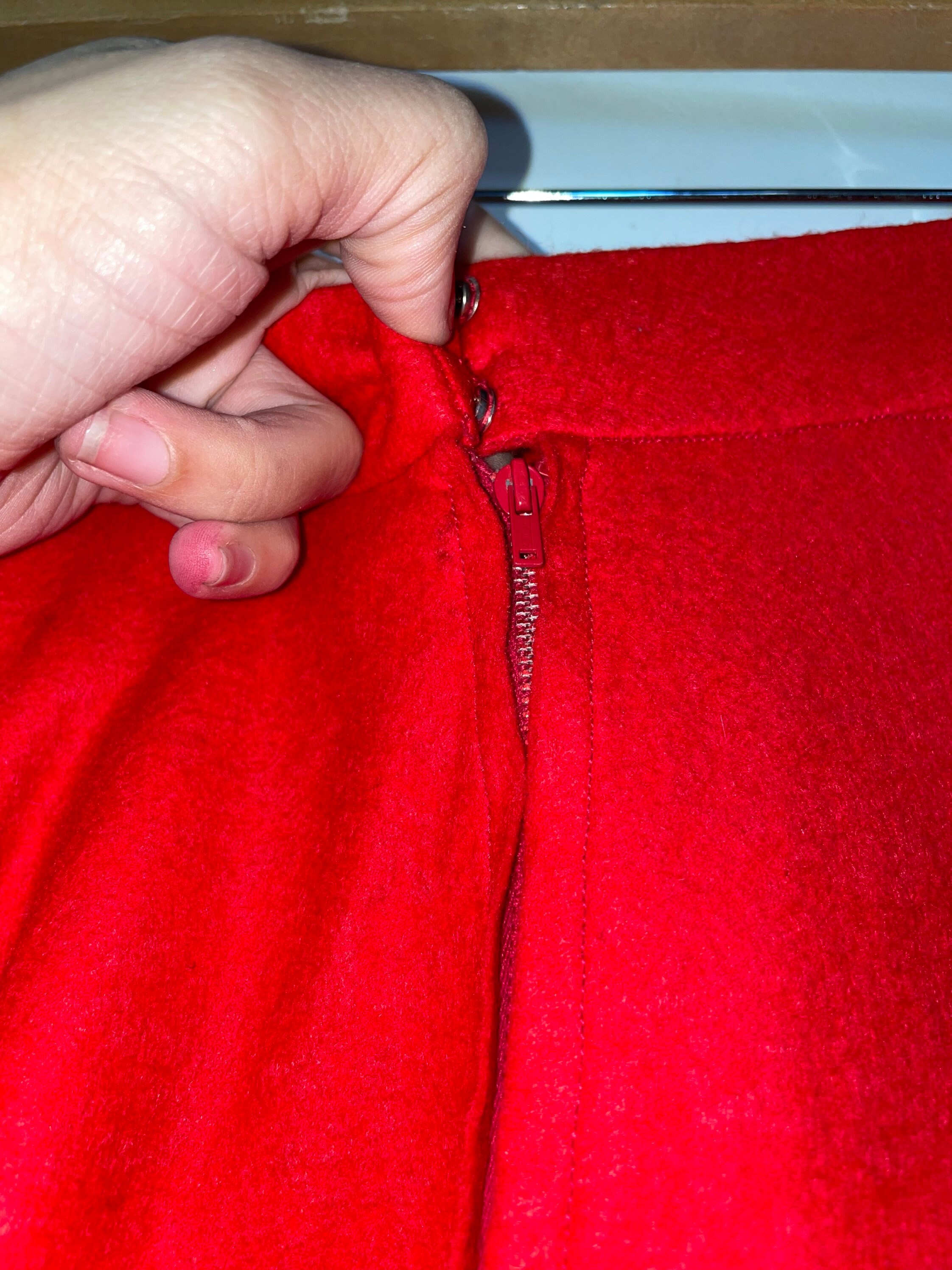 1950s Bright Red Wool Felt Circle Skirt - Etsy