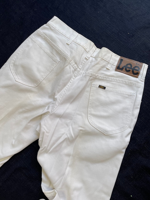 White 1970s Lee Jeans