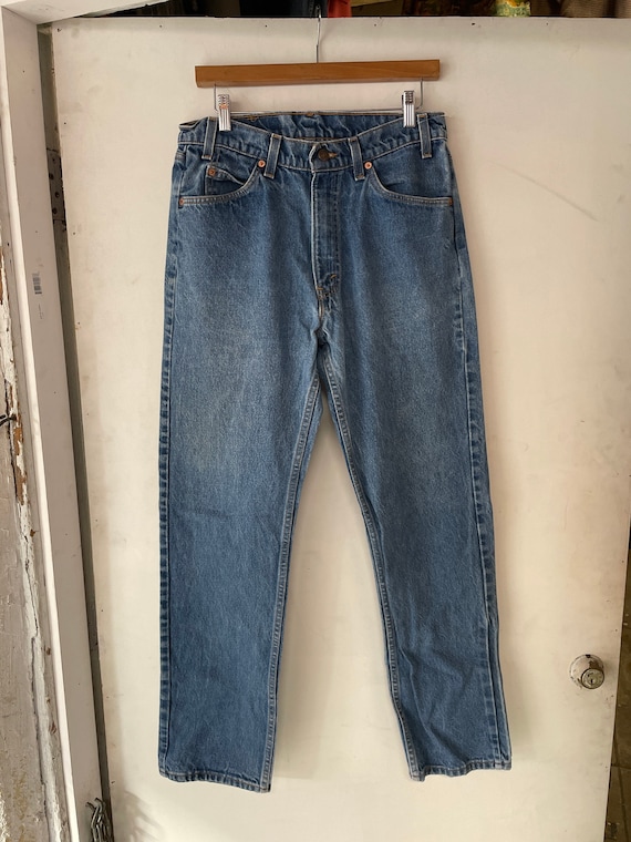1970s USA 505 Levis Straight Leg Jeans - Gem