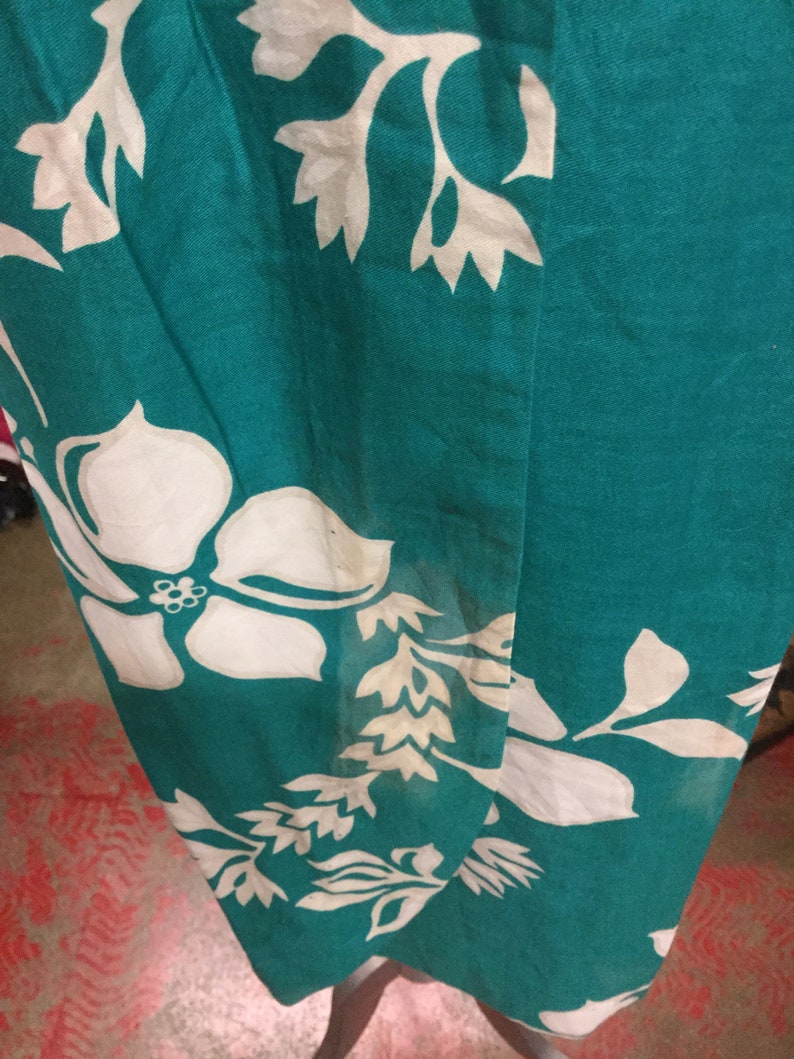 Halter 1960s Hawaiian Sarong Dress image 7