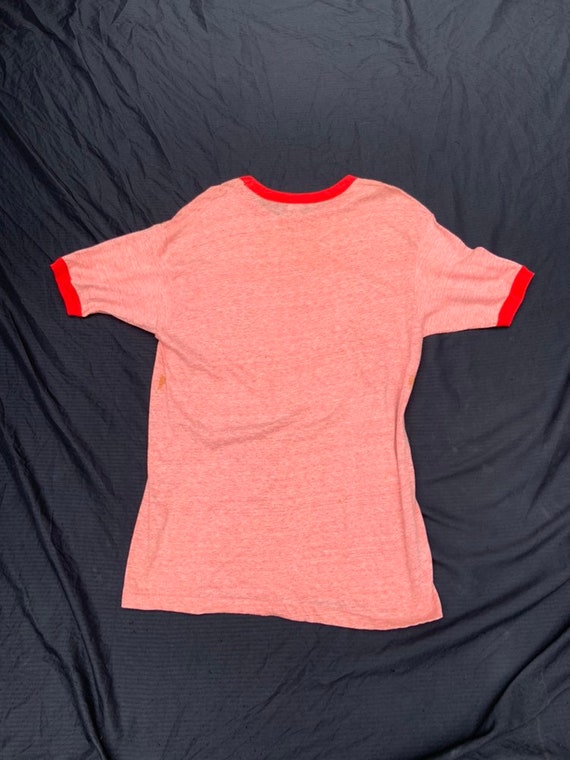 1970s Red Iron On Ringer T-Shirt - image 2