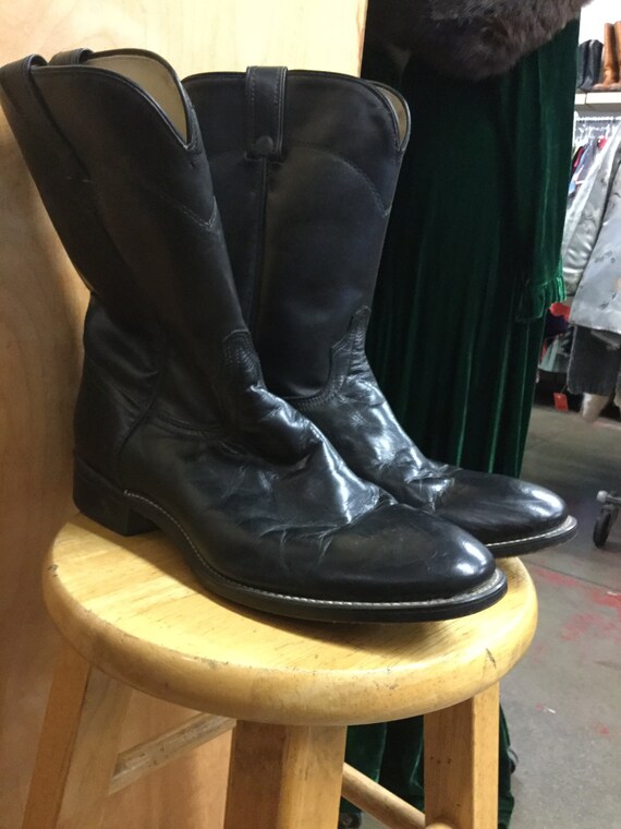 Laredo 11D Black Leather Mens Boots - image 2