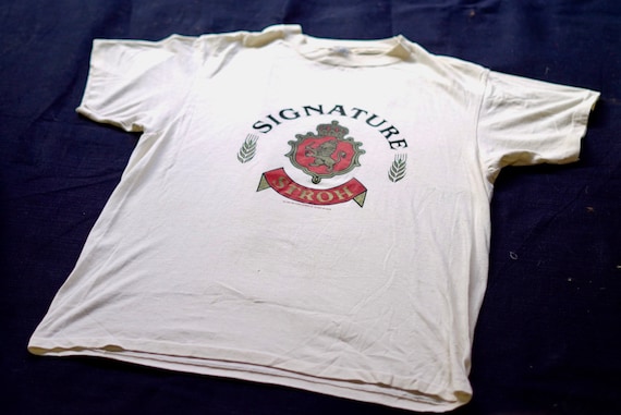 1980s 50/50 Stroh Signature Beer Tee Shirt