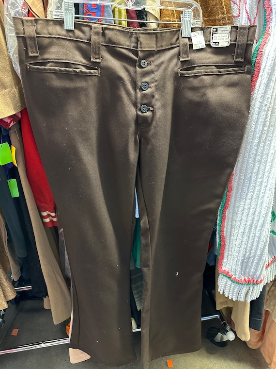 1970s Brown Dead Stock ‘Unique Slacks N Jeans’ Men