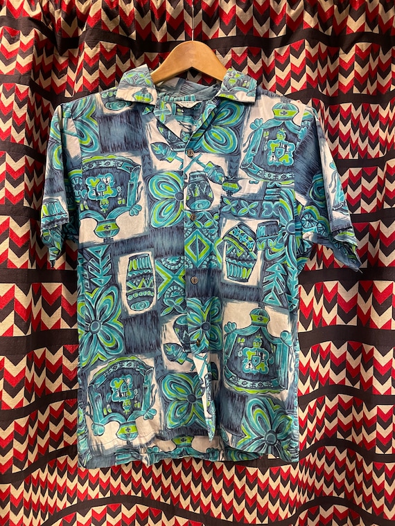 1960s Tiki Hawaiian shirt