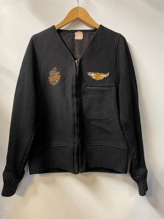 1940s Wool Harley Davidson Motorcycle Sweater