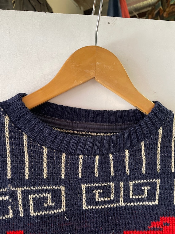 1940s/50s Thunderbird Wool Ski Sweater - image 4