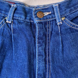 1980s Indigo High Waist Pants image 3