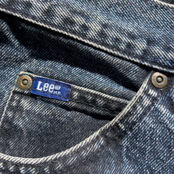 1980s Dark Stone Wash Lee Jeans - image 3