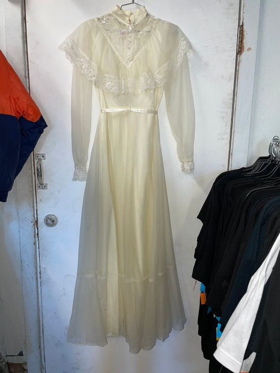1970s Gunne Sax Style Wedding dress