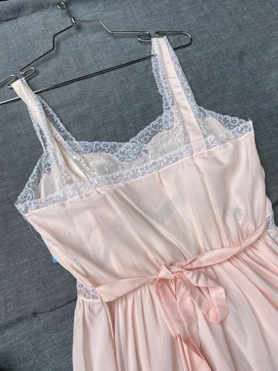 1950s Baby Pink Slip Dress - image 3