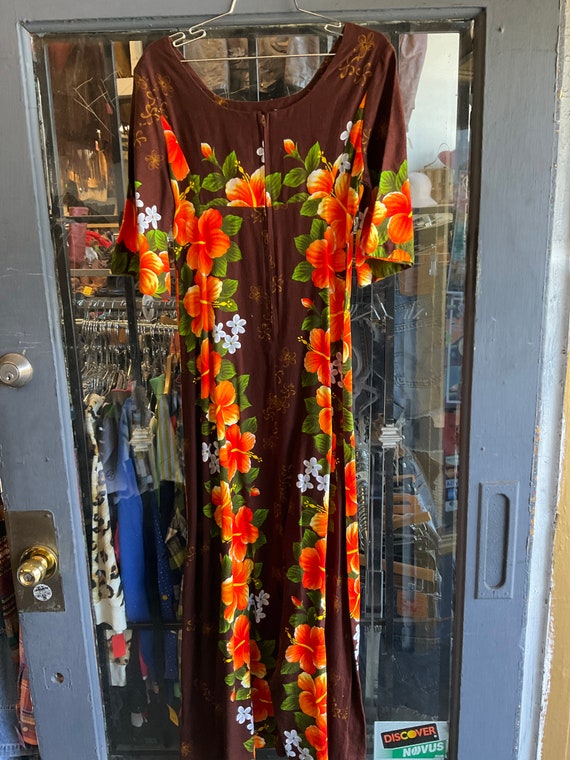 1960s Hawaiian Tiki Summer Dress - image 3