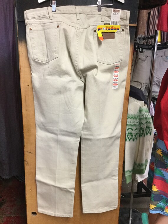 Unused Beige Wrangler Jeans - image 3