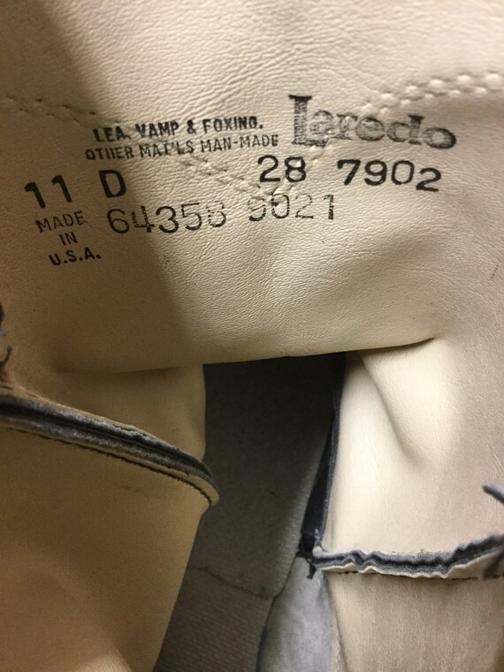 Laredo 11D Black Leather Mens Boots - image 5