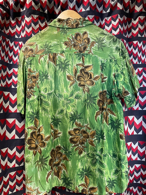 1960s “Aloha” Tiki Hawaiian Shirt - image 5