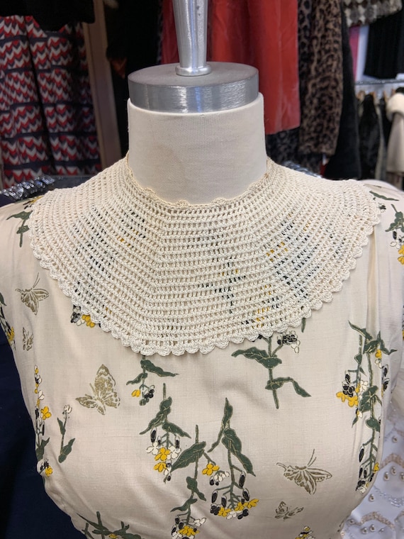 1920s Hand Knit Collar