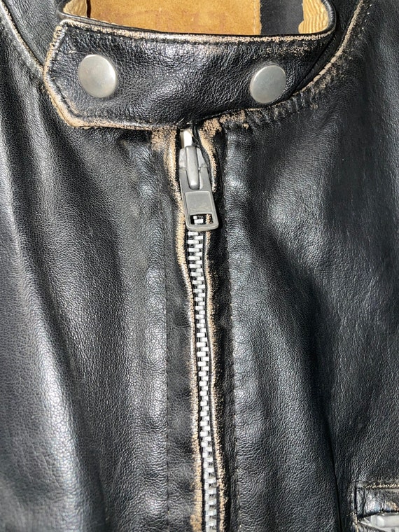 Mens Von Dutch Cafe Racer Leather Jacket - image 6