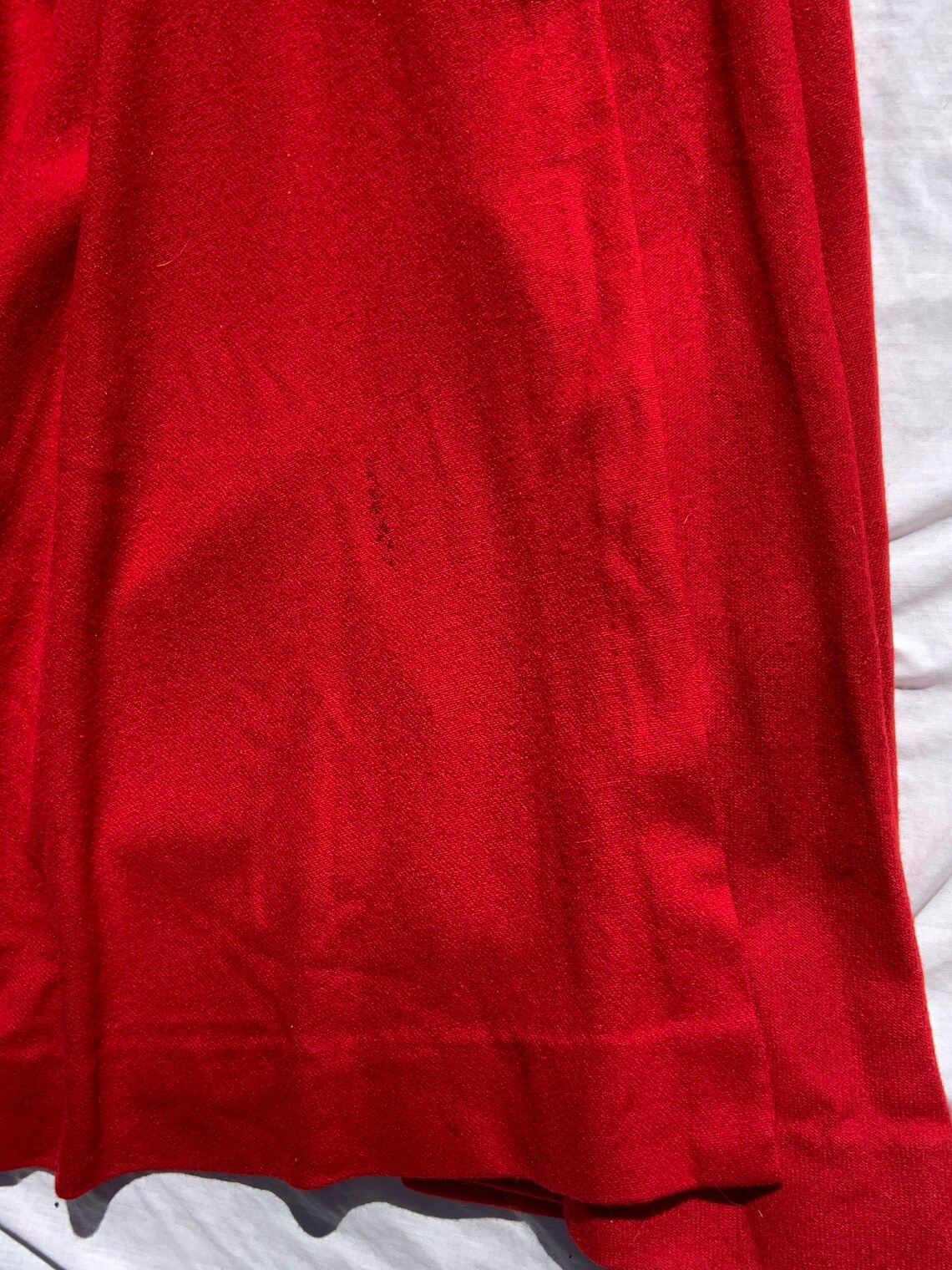 1940s Red Wool Robe/coat With Leopard Velvet Details - Etsy