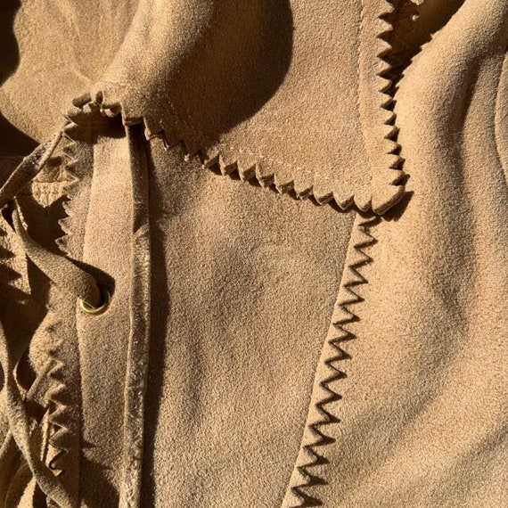 1950s Brown Suede Pull Over Jacket - image 4