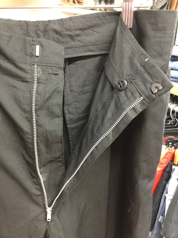 Black 1950 Trouser Pants Cuffed - image 4