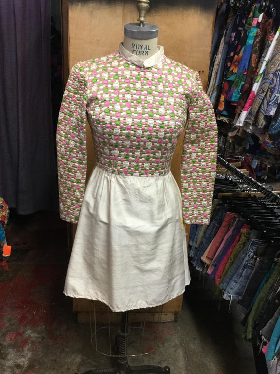 Embroidered raw silk 1960’s