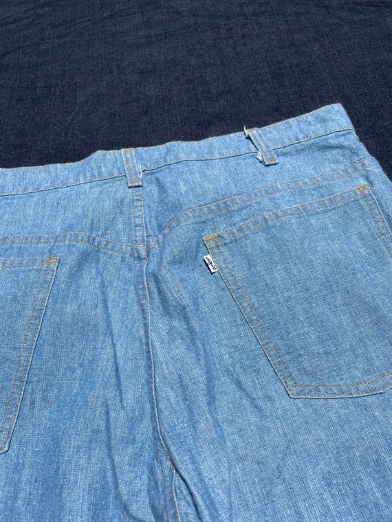 Mens 70s Levis Light Denim Flare Jeans - image 4