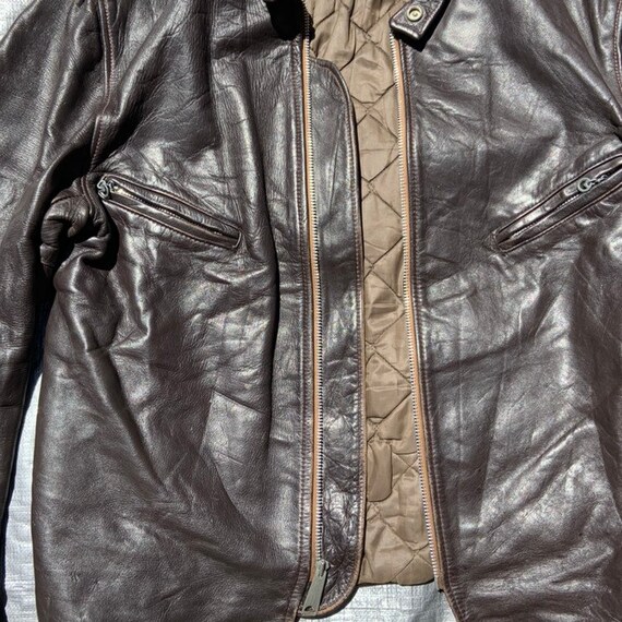 1950s Schott Perfecto Brown Leather Jacket - image 4