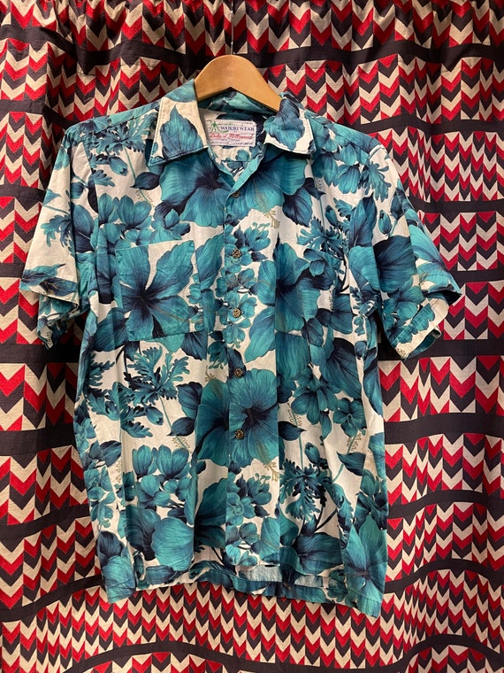 1950s “Duke of Hollywood” Tiki Hawaiian shirt - image 1