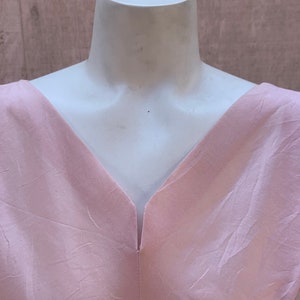 1950s Pink Raw Silk Dress image 2