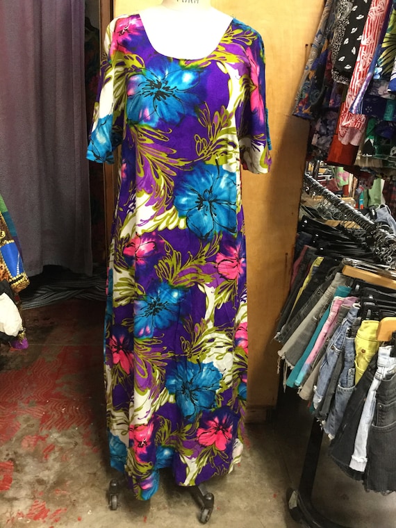 mumu dress party Muumuu Dress in Mirage Place Pink for Women