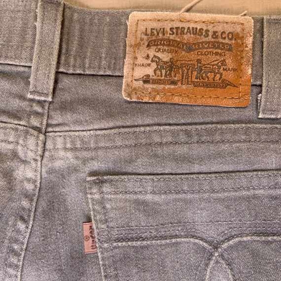 1970s Gray Levis Denim Jeans - image 6