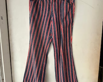 Vintage Rare 1960s Wrangler Striped Jeans Collectors Item Denim