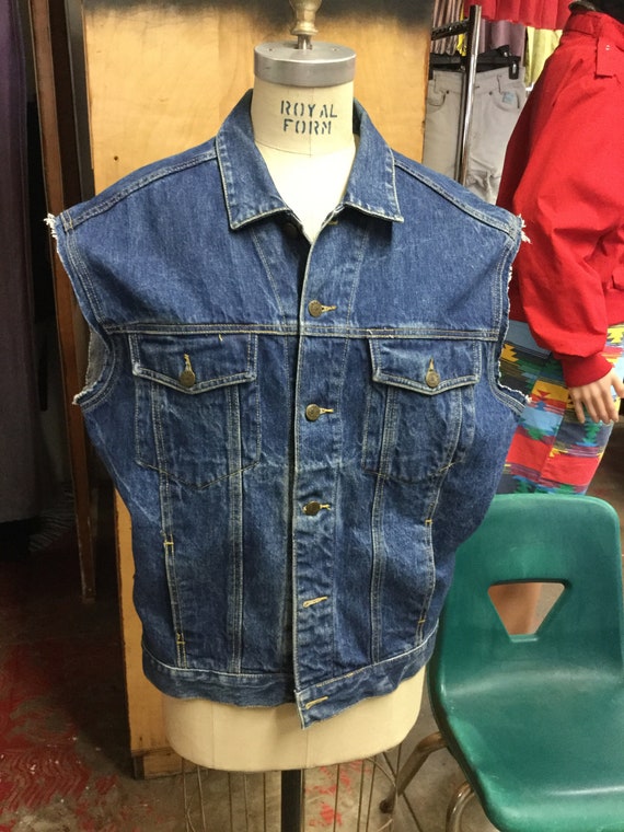 Guess Denim Jean Jacket Vest