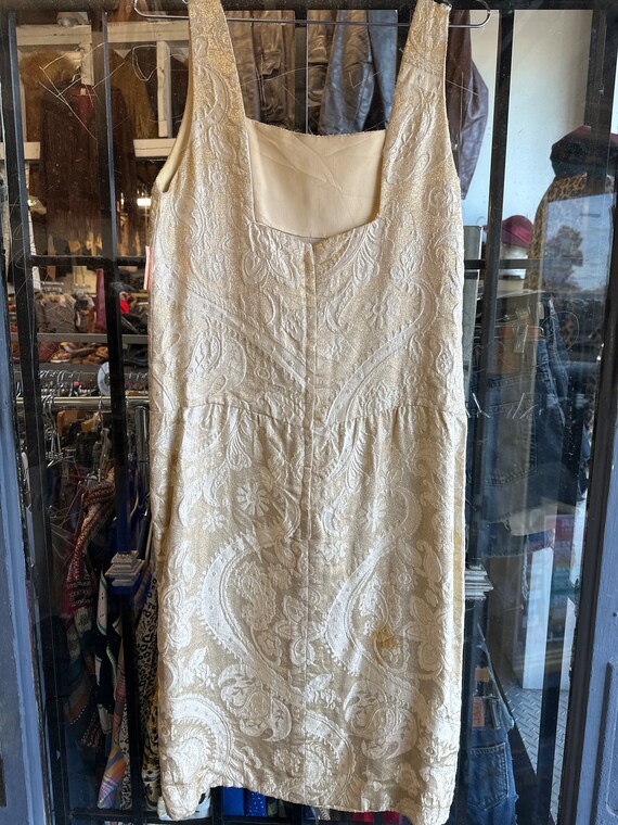 1950s Gold Shimmer Evening Dress - Gem