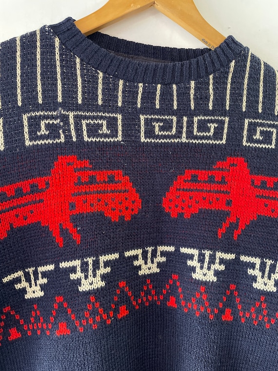 1940s/50s Thunderbird Wool Ski Sweater - image 3