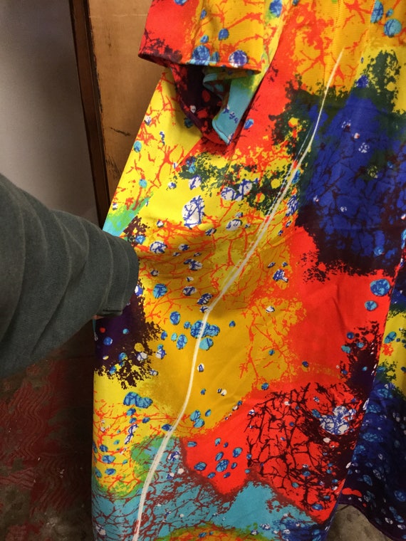 Psychedelic multi colored caftan  plus size - image 4