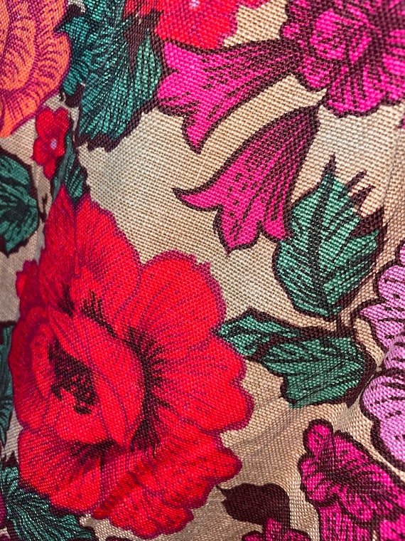 1950s Floral Print Dress - image 6