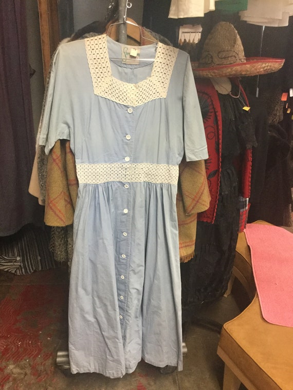 Baby Blue Lacey Sweet Heart Dress