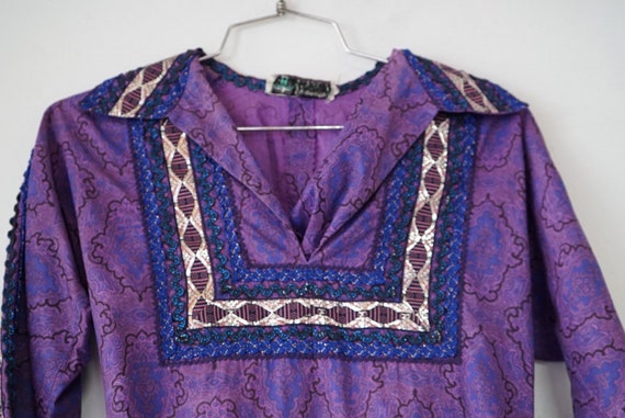 Purple Pullover Patio Blouse - image 2