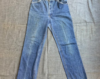 1980s Lee Rider Washed Jeans High Waist